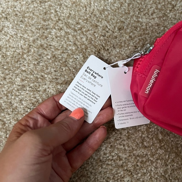 lululemon athletica Pink belt Bag
